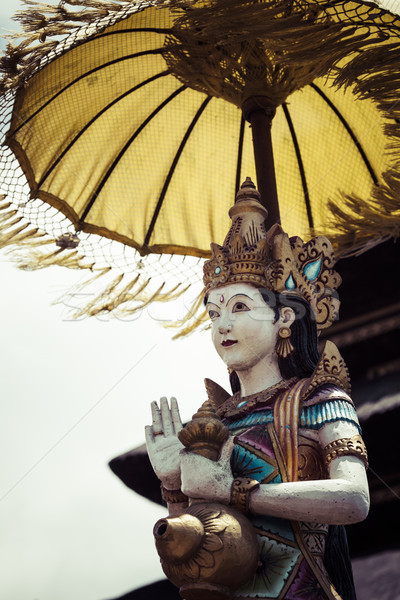 [[stock_photo]]: Temple · lac · bali · Indonésie · paysage · vert