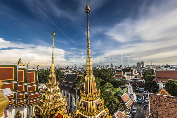 Wat Ratchanaddaram and Loha Prasat Metal Palace in Bangkok ,Thai Stock photo © Mariusz_Prusaczyk