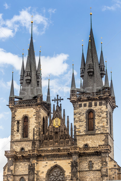 View of the Tyn Church in Prague  Stock photo © Mariusz_Prusaczyk