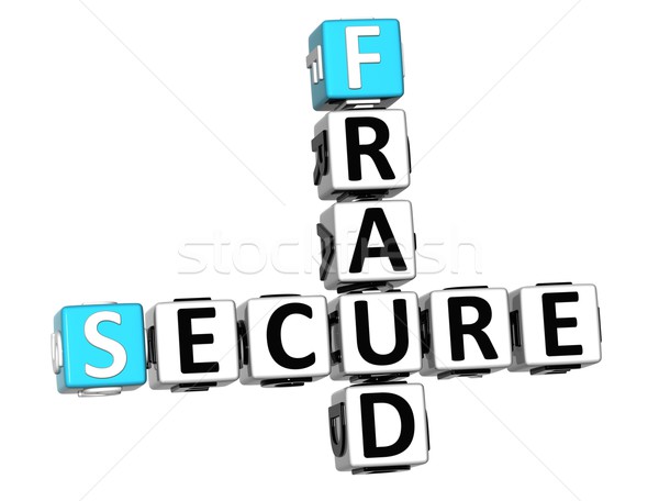 3D Secure Fruad Crossword Stock photo © Mariusz_Prusaczyk