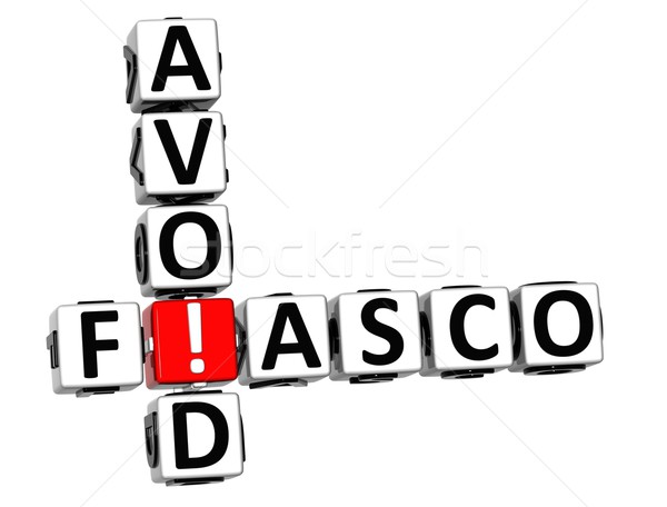 3D Avoid Fiasco Crossword Stock photo © Mariusz_Prusaczyk