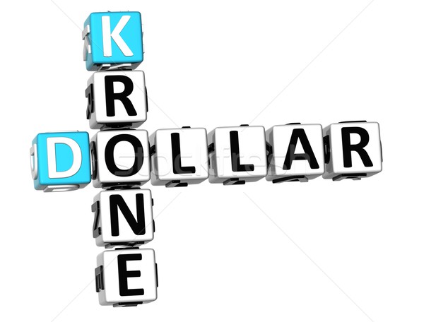 3D Dollar Krone Crossword Stock photo © Mariusz_Prusaczyk