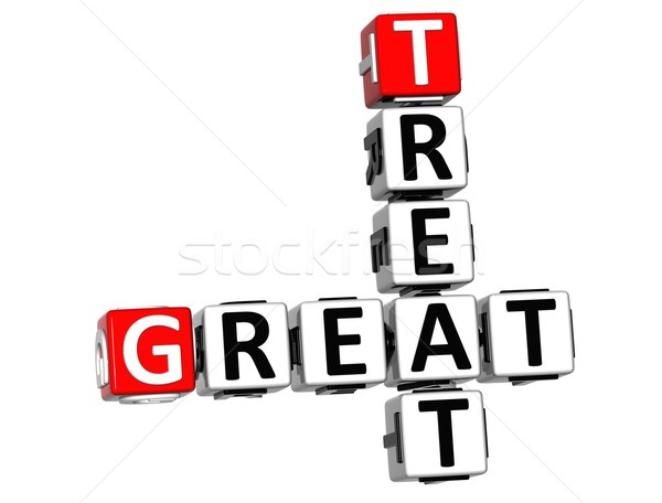 3D Great Treat Crossword text Stock photo © Mariusz_Prusaczyk