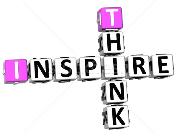 3D Think Inspire Crossword Stock photo © Mariusz_Prusaczyk