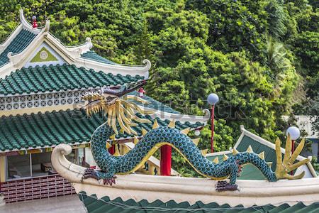 Pagoda and dragon sculpture of the Taoist Temple in Cebu, Philip Stock photo © Mariusz_Prusaczyk