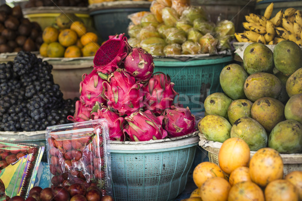 Open air fruit market in the village in Bali, Indonesia. Stock photo © Mariusz_Prusaczyk