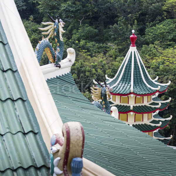 Pagoda and dragon sculpture of the Taoist Temple in Cebu, Philip Stock photo © Mariusz_Prusaczyk