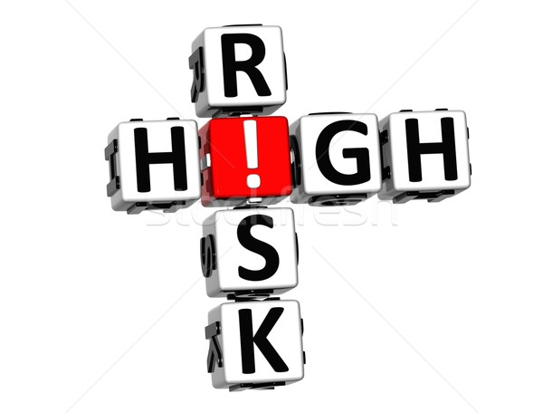 3D High Risk Crossword Stock photo © Mariusz_Prusaczyk
