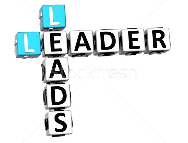 3D Leader Leads Crossword Stock photo © Mariusz_Prusaczyk