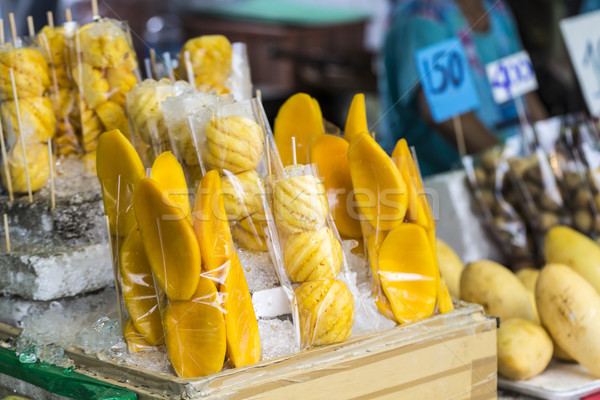 Stock photo: Street fruit on Bangkok, Thailand.