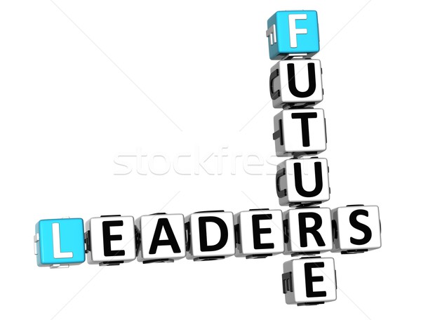 Stock photo: 3D Future Leaders Crossword