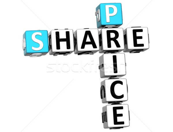 3D Share Price Sale Crossword text Stock photo © Mariusz_Prusaczyk