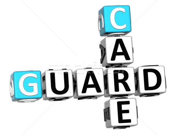3D Guard Care Crossword Stock photo © Mariusz_Prusaczyk