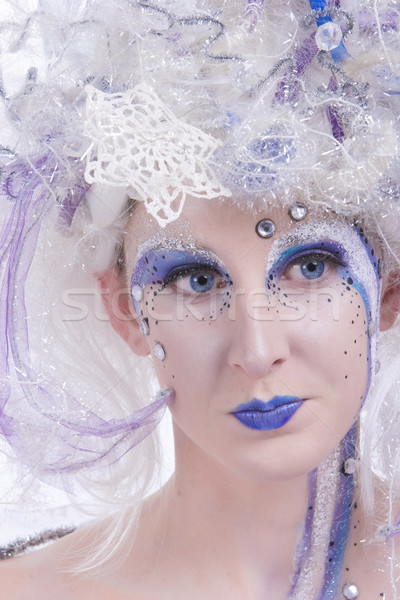 Hiver fée femme lourd maquillage de scène regarder [[stock_photo]] © markhayes