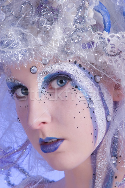 ストックフォト: 冬 · 妖精 · 女性 · ステージメイクアップ · 見える
