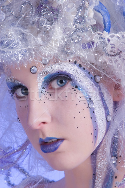 Hiver fée femme lourd maquillage de scène regarder [[stock_photo]] © markhayes