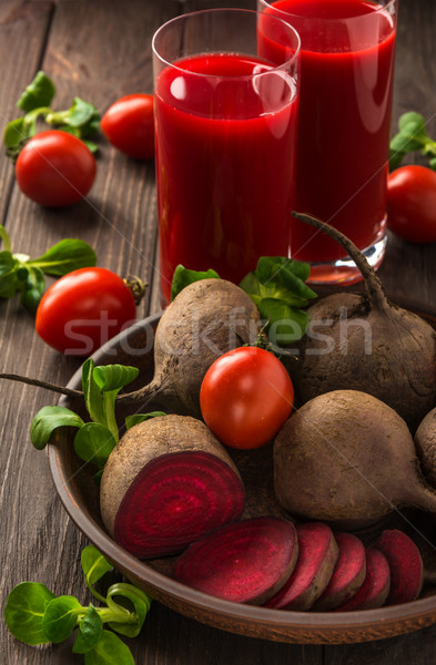 Succo verdura buio legno dieta Foto d'archivio © markova64el