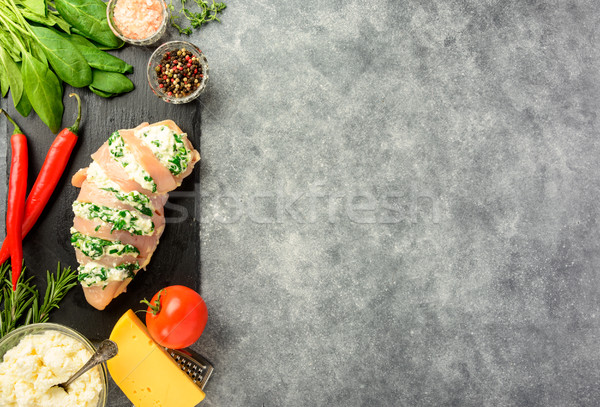 Prepared for cooking chicken fillet.  Stock photo © markova64el