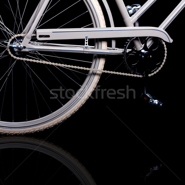 Old refurbished retro bike - Details Stock photo © maros_b