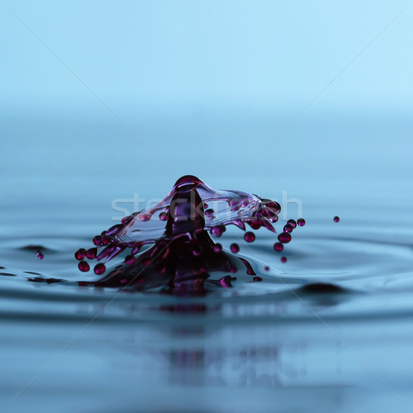 Waterdruppel afbeelding paars vorm paraplu Blauw Stockfoto © maros_b