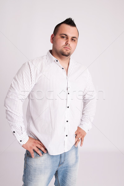 Young businessman in white shirt Stock photo © maros_b