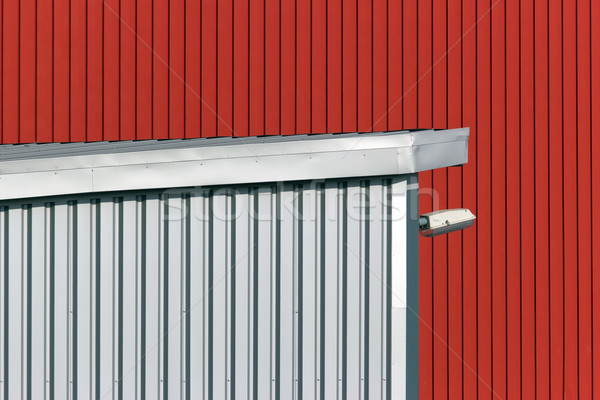 Foto stock: Industrial · edifício · construção · luz · urbano · vermelho