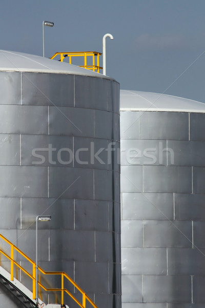 Stock photo: industrial tanks