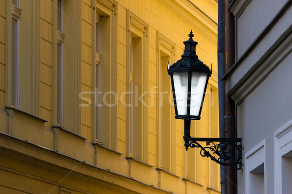 Prague street lamp Stock photo © martin33