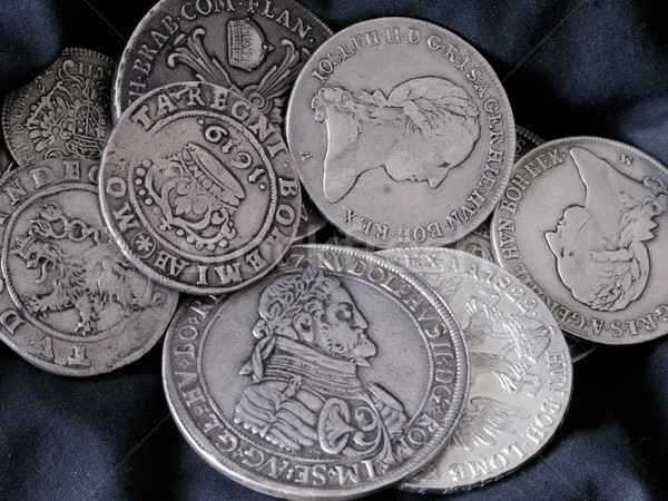 old silver coins Stock photo © martin33