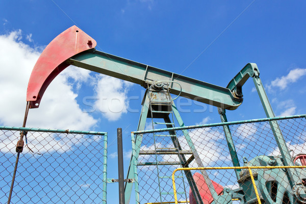 Olaj pumpa égbolt munka technológia ipar Stock fotó © martin33