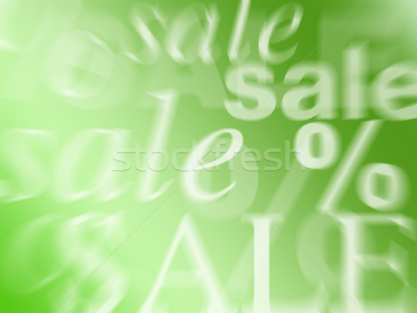Frühling Verkauf grünen Display Geld Design Stock foto © martin33
