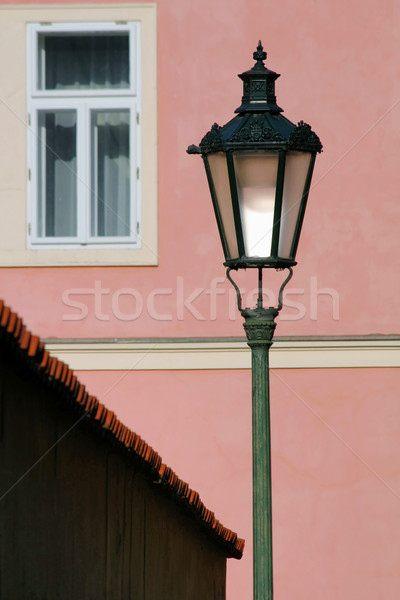 Prague street lamp Stock photo © martin33