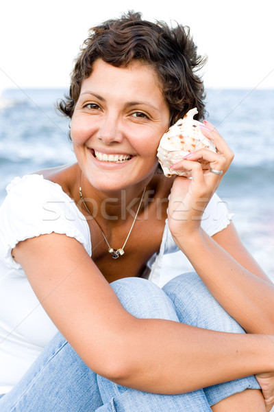 woman with a cockleshell Stock photo © marylooo