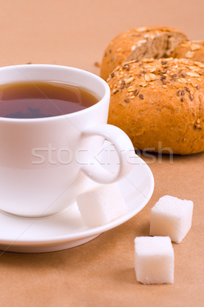tea, sugar and bread Stock photo © marylooo