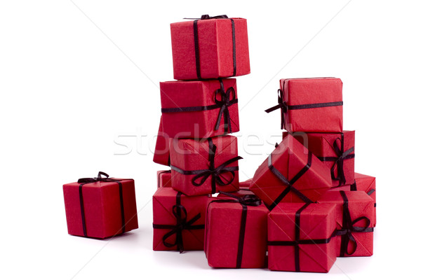 red gift boxes Stock photo © marylooo