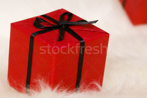 red gift box Stock photo © marylooo