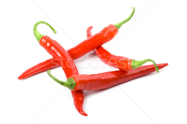 four red chilly peppers Stock photo © marylooo