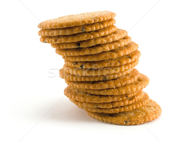 crackers on white background Stock photo © marylooo