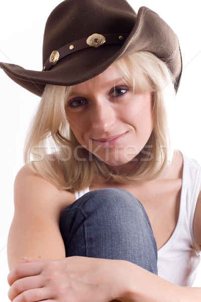 pretty western woman Stock photo © marylooo