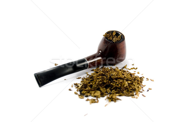 tobacco-pipe and heap of tobacco Stock photo © marylooo