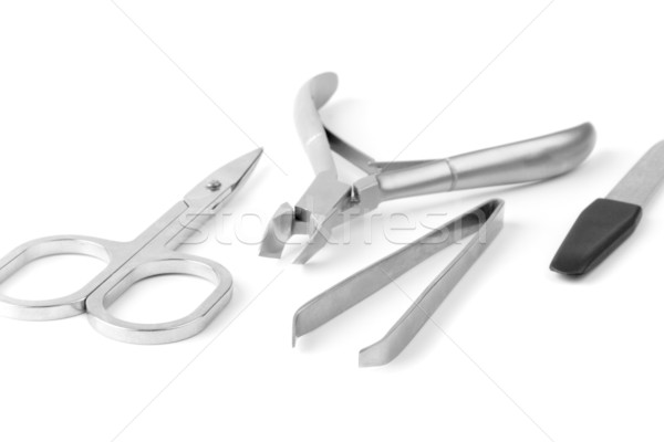 修指甲 工具 白 背景 釘 健康 商業照片 © marylooo