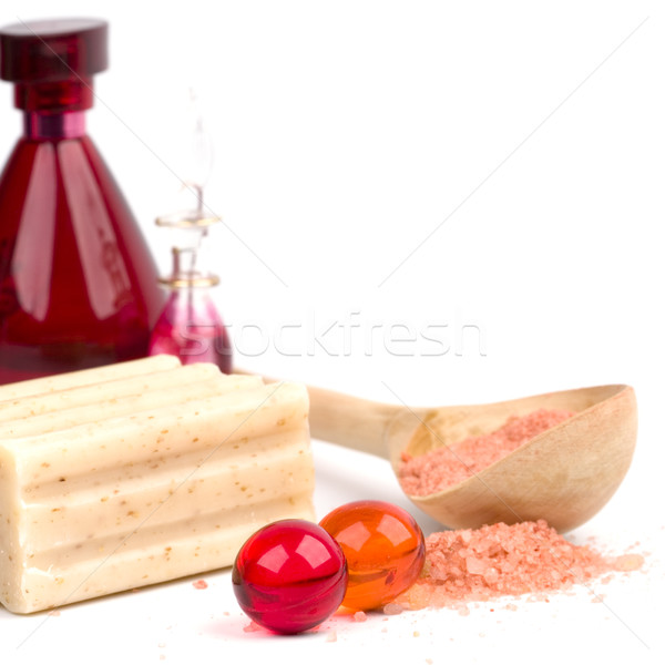 Cosmétiques produits sel de mer savon pétrolières [[stock_photo]] © marylooo