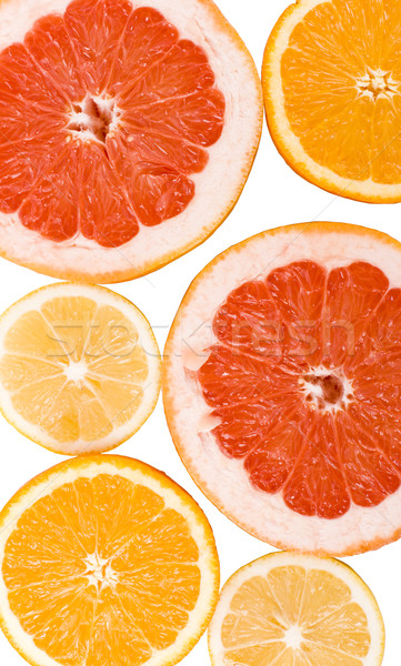 lemon, orange and grapefruit Stock photo © marylooo