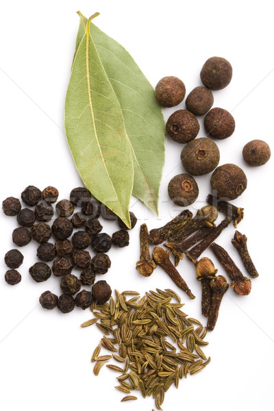 bay leaves, cloves, caraway and black pepper Stock photo © marylooo