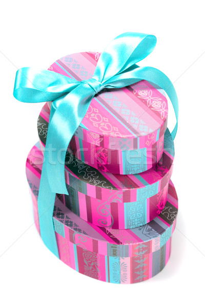 pyramid of colorfull gift boxes Stock photo © marylooo