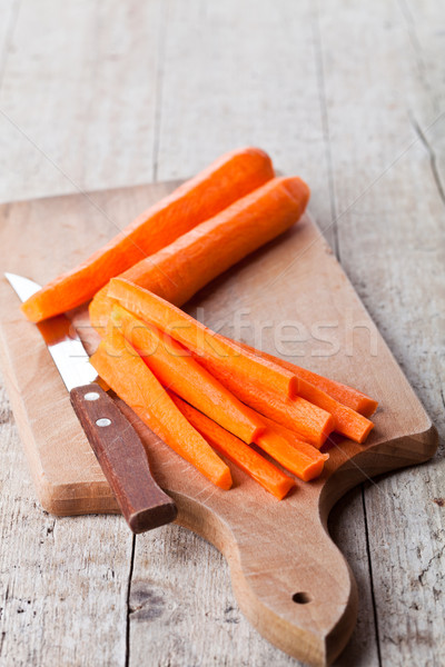 fresh carrot and knife  Stock photo © marylooo