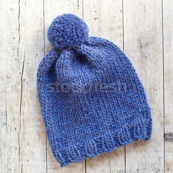 wool blue hat Stock photo © marylooo