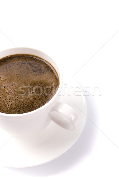 Beker koffiekopje koffie witte donkere Stockfoto © marylooo