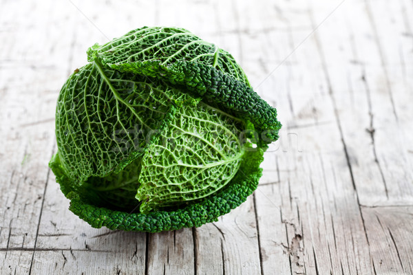 fresh savoy cabbage Stock photo © marylooo