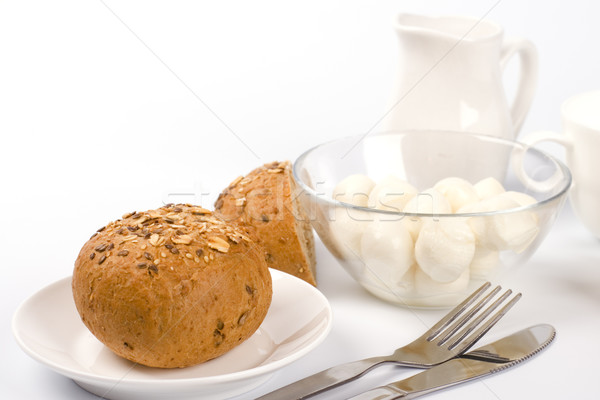 bread, milk and mozzarella Stock photo © marylooo